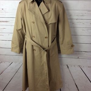 Vintage Misty Harbor Womens Trench Coat Size 14